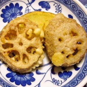 シャキッと美味しい！れんこんの天ぷら♪